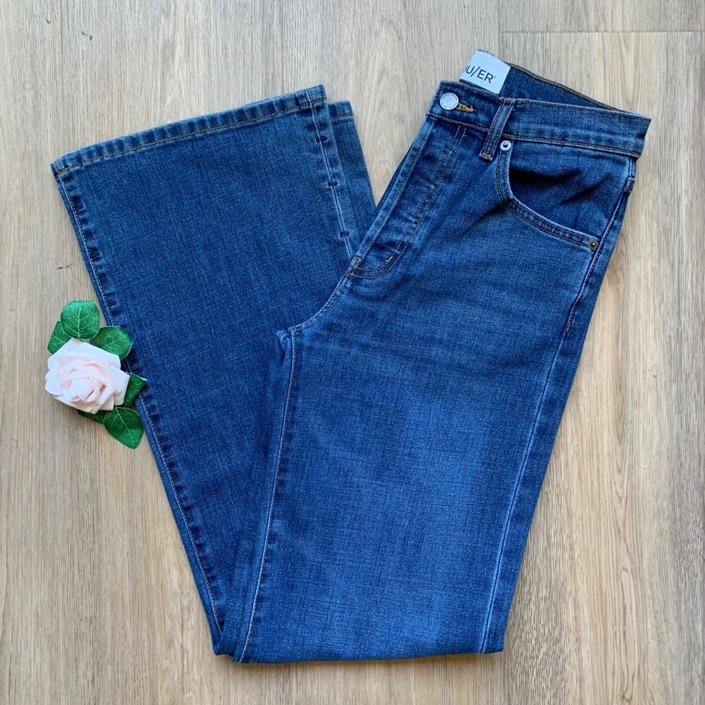 NWOT DU/ER Midweight Performance Denim Wide Leg Jean
